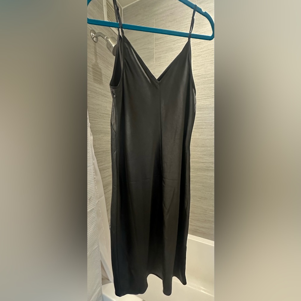 Express  Black V-Neck Slip Dress